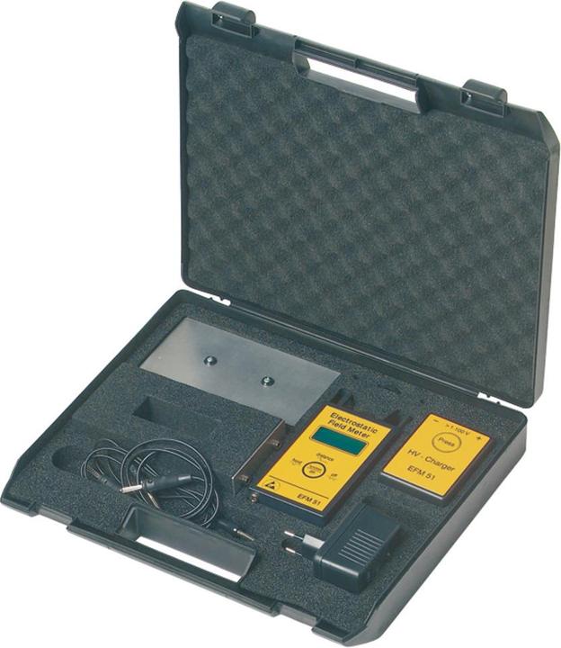 Actual product image Wolfgang Warmbier Electric Field Meter EFM 51 with Charged Plate Set, ESD (Measuring device case)