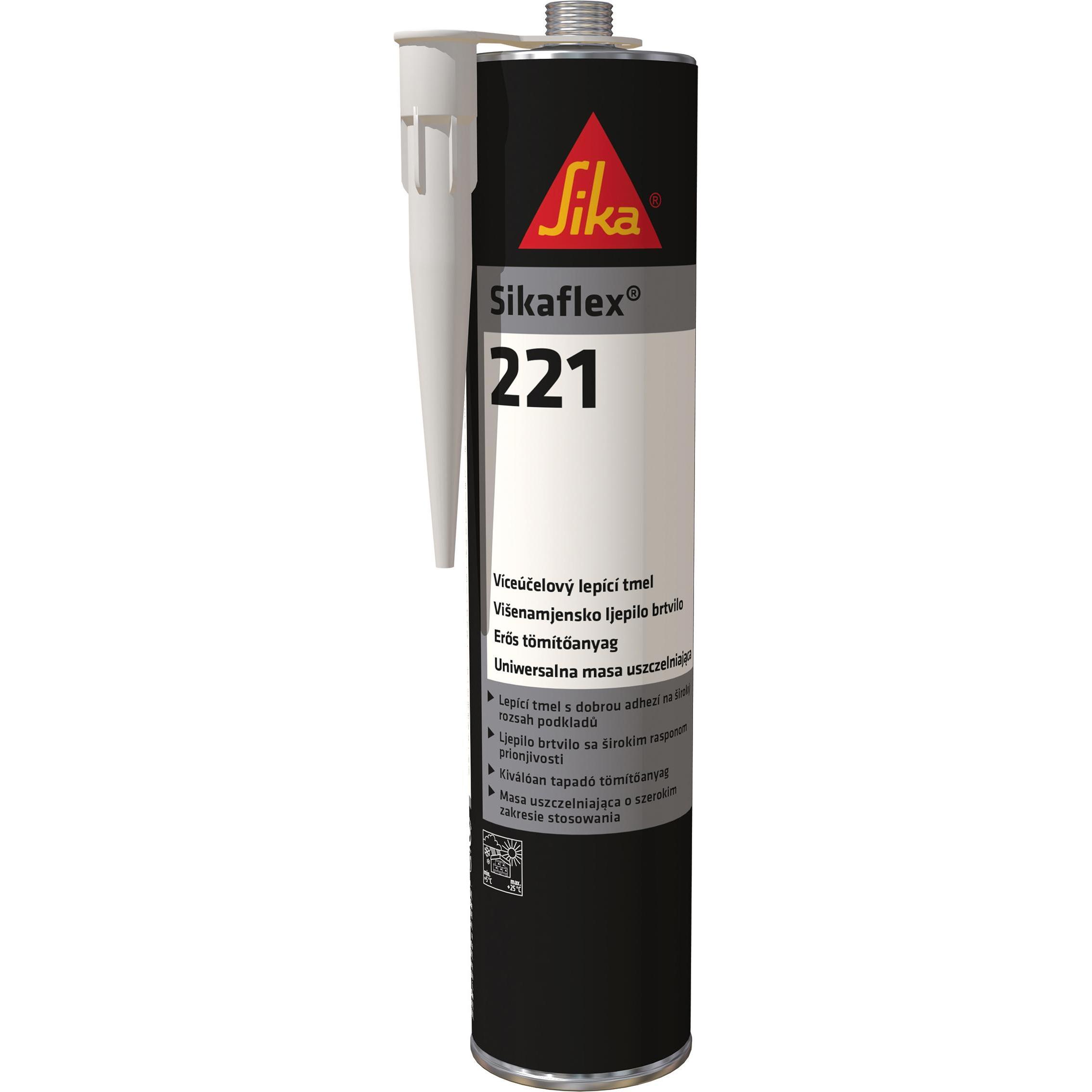 Sika, Dichtmittel, Sikaflex 221 (0.40 kg, Schwarz, 300 ml)