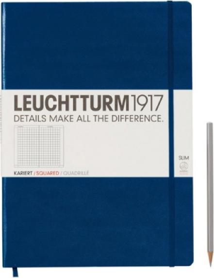 Produktbild Leuchtturm1917 Master Slim, Hardcover (A4, Kariert, Harter Einband)