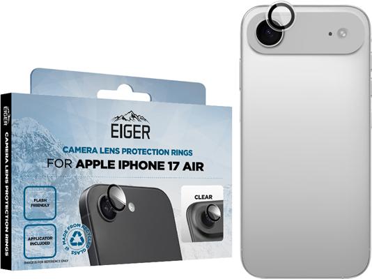 Immagine prodotto Eiger Custodia per iPhone Air + vetro protettivo + protezione per la fotocamera (Apple iPhone Air)