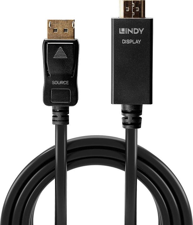 Produktbild Lindy DisplayPort — HDMI (Typ A) (0.50 m, HDMI, DisplayPort)