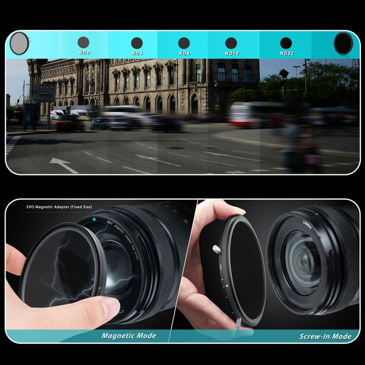 Productafbeelding H&Y HD EVO ND3-32 Filter Kit 67mm (67 mm, ND / grijsfilter, 32 mm)