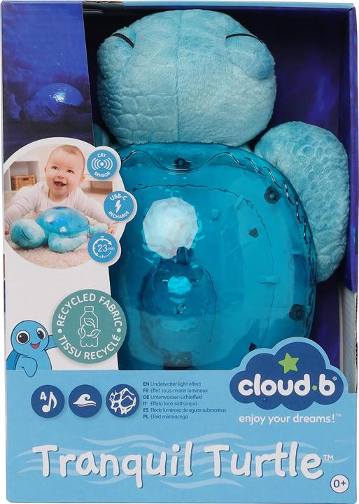 Productafbeelding Cloud B Rustige schildpad Aqua nachtlampje
