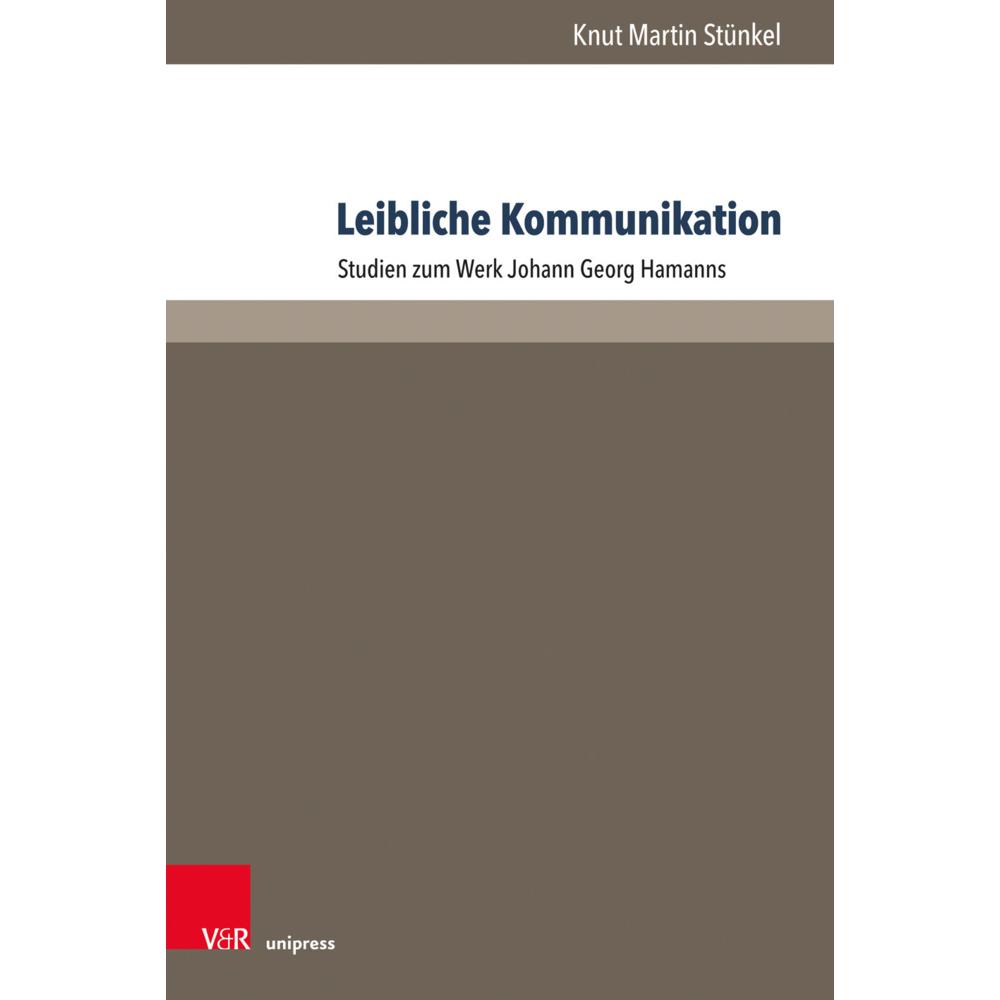 Stünkel:Leibliche Kommunikation, Fachbücher von V&R Unipress