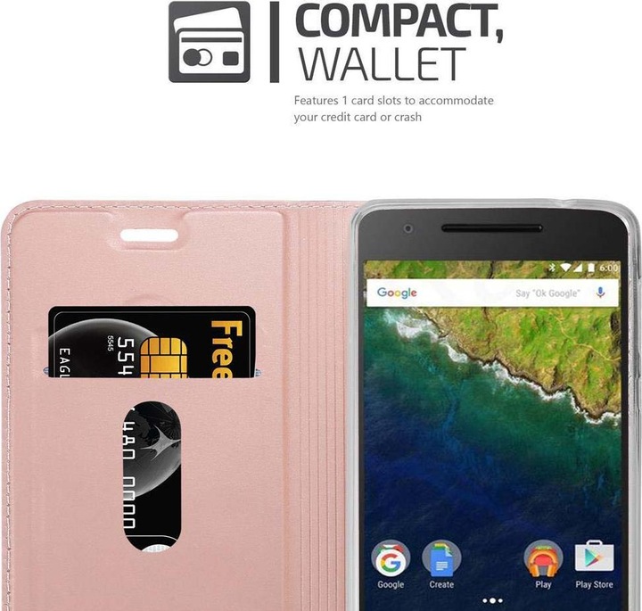 Produktbild Cadorabo Book Classy Style Cover (Google Nexus 6p)