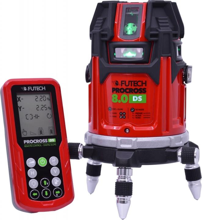 Actual product image Futech Procross 8.0 DS Kruislijnlaser Groen + Quatro MM in case - 044.80G.4M