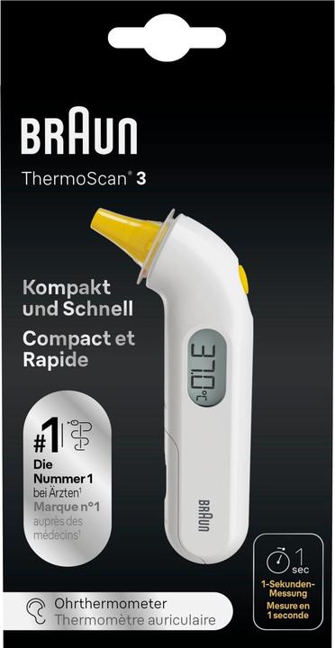 Actual product image Braun ThermoScan 3 IRT3030 (Ear)
