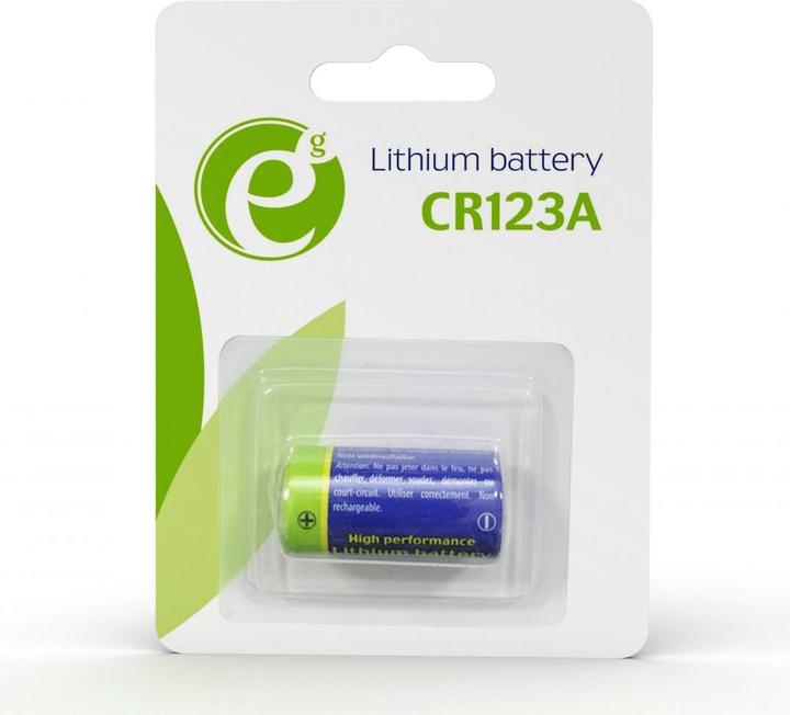 Produktbild Gembird EG-BA-CR123-01 Haushaltsbatterie Einwegbatterie Lithium (1 Stk., CR123A, 1500 mAh)