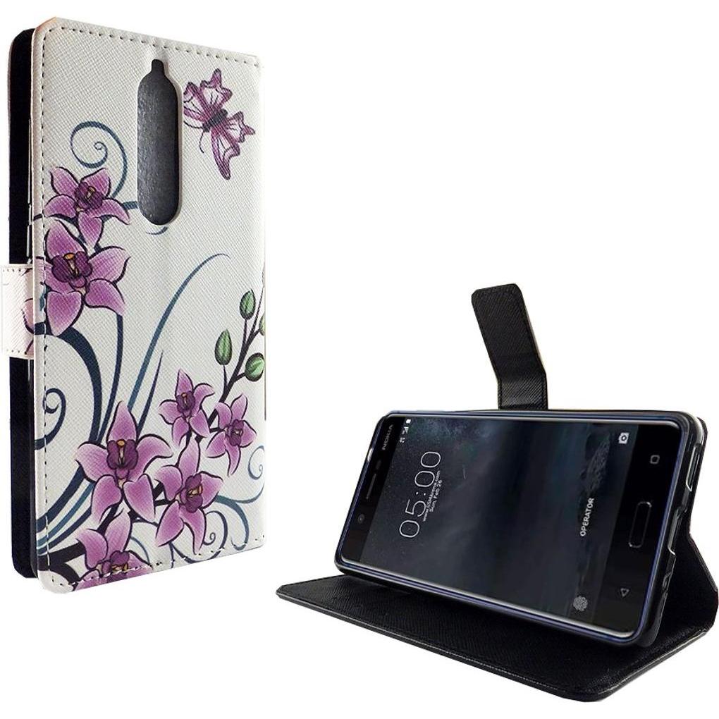 König Design Hülle Handy Schutz für Nokia 5.1 Case Cover Tasche Wallet Etui Handyhülle Bumper (Nokia 5.1), Smartphone Hü...