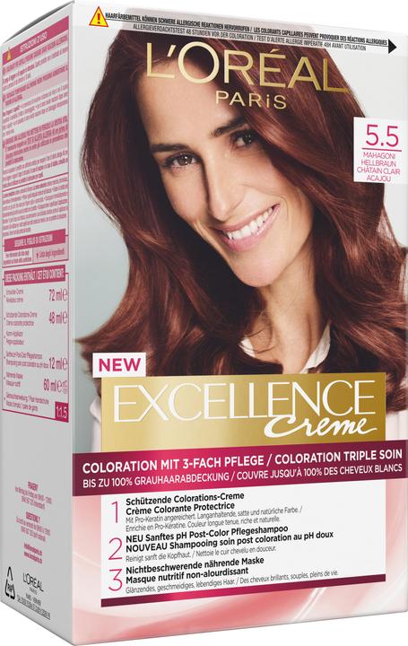 Produktbild L'Oréal Paris Excellence Crème (5.5 Mahagoni Hellbraun)