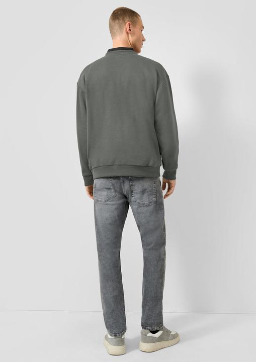 Produktbild s.Oliver Sweatshirt Sweatshirt mit Logo-Stickerei (M)