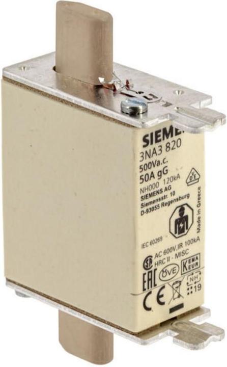 Actual product image Siemens NH fuse Fuse size (50 A)