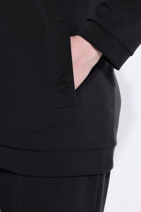 Immagine prodotto Ulla Popken Giacca di felpa con applicazioni, collo alto, maniche lunghe e modal (50, 52)