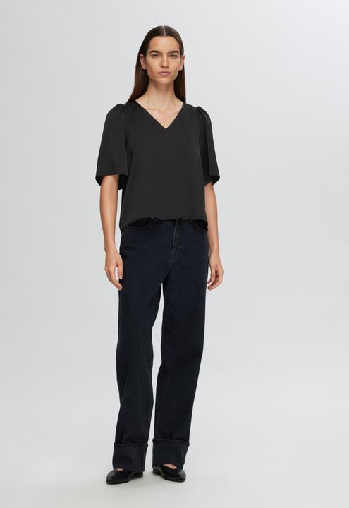 Produktbild Selected Femme Satin Bluse mit 2/4 Ärmeln (38)