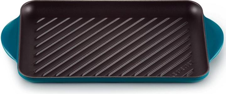 Le Creuset 20202326420460 GRILL PLATE RECTANGULAR 32 CM deep blue green