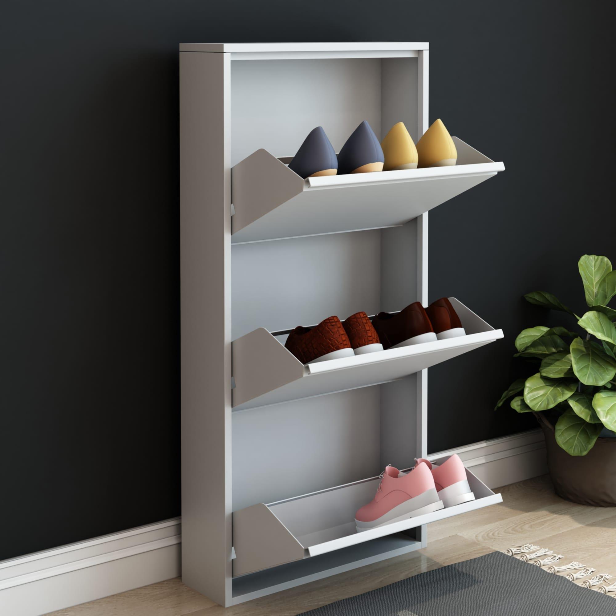 Thumbnail - En.Casa, Schuhschrank, Sokndal (104 x 50 x 15 cm)