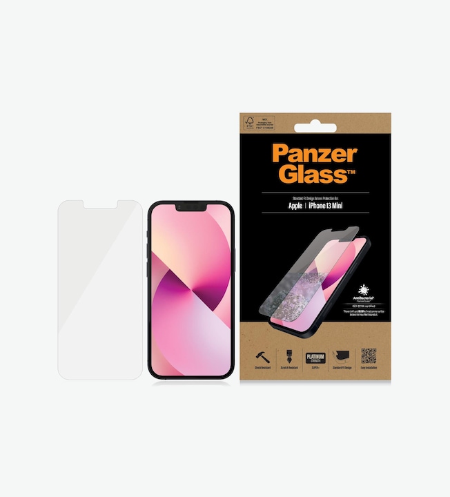 Actual product image PanzerGlass Standard Fit (1 Piece, Apple iPhone 13 mini)