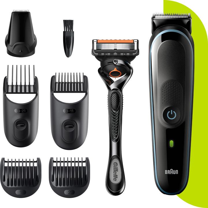 Actual product image Braun Multi-Grooming Kit 5 MGK5345, 7-in-1 Beard Trimmer for Men, 5 Attachments