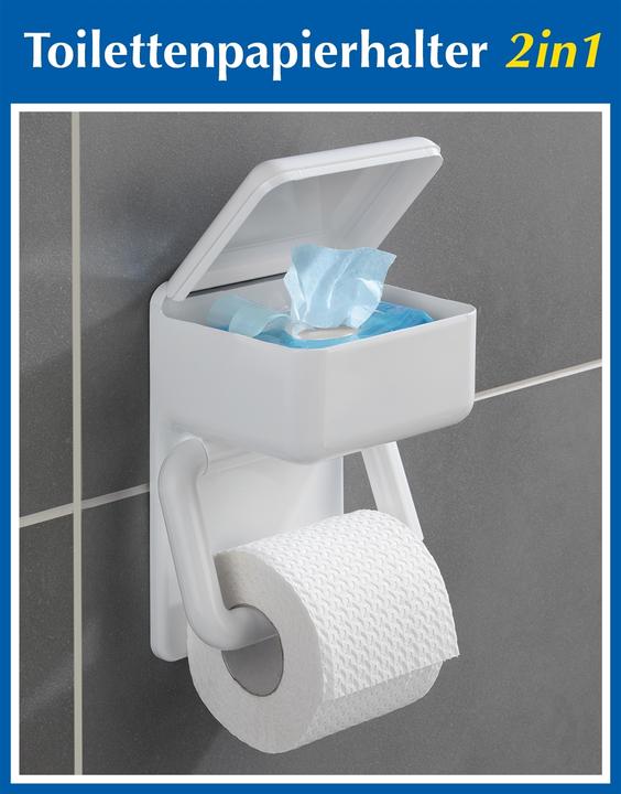 Produktbild Wenko toilet roll holder white (6326)