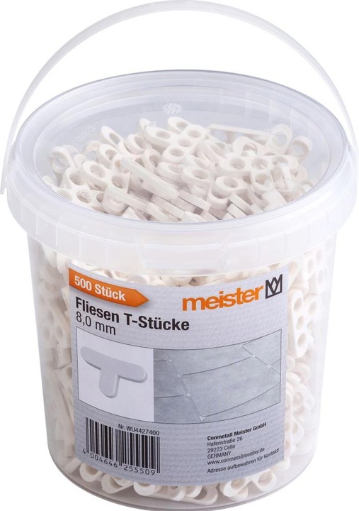 Actual product image Conmetall Meister Tile T-pieces 8.0 mm 500 pieces