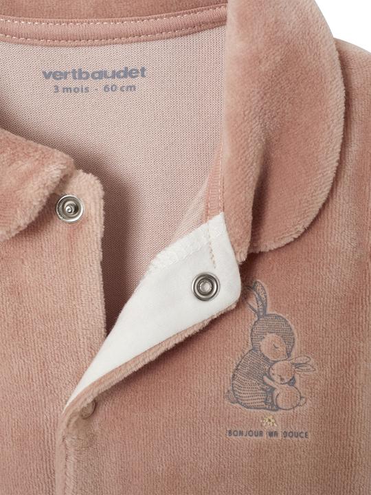 Produktbild Vertbaudet 2er-Pack Baby Samtstrampler mit Bio-Baumwolle (74)