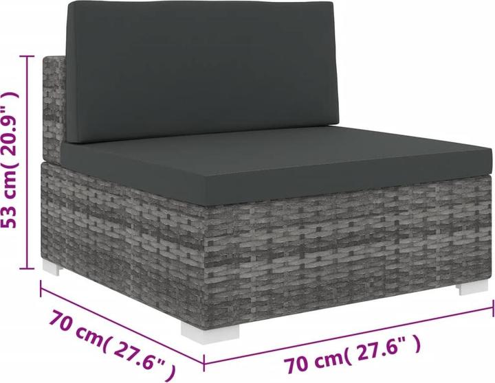 Produktbild vidaXL Mittelsofa