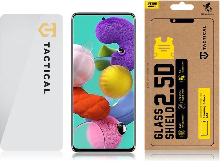 Image du produit Tactical Bouclier de verre tactique 2.5D pour Samsung Galaxy A51 Clear (1 pcs, Samsung Galaxy A51)