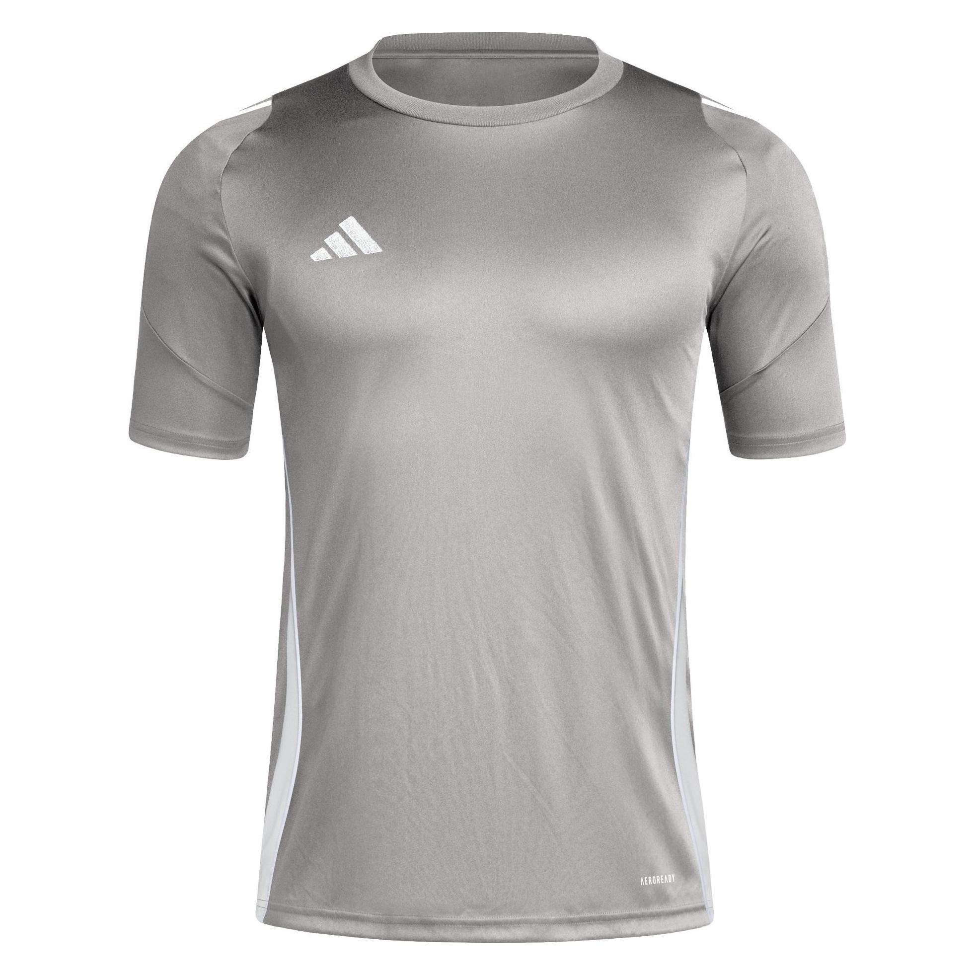 Adidas, Mannen, Sportief Shirt, TIRO24 Jsy (L), Grijs, L