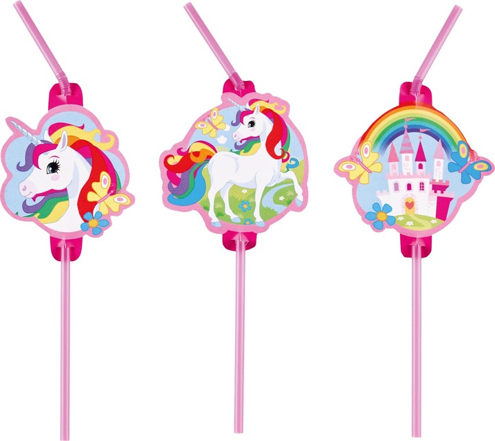 Produktbild Amscan Trinkhalme Einhorn