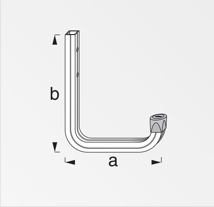 Actual product image Alfer Profile hook type 4, 30 kg, Hook