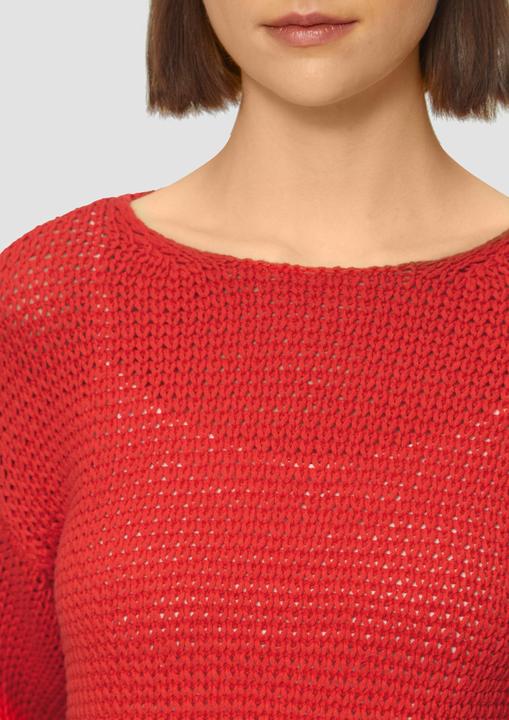Produktbild S.Oliver Strickpullover Locker gestrickter Pullover mit Rundhalsausschnitt (40)