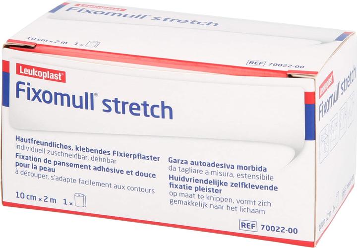 Produktbild BSN Fixomull stretch 10 cm x 2 m Klebevlies zur vollflächigen Verbandfixierung, 1 St. Pflaster (1x)