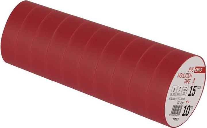 Image du produit Emos Ruban isolant PVC 15mm/10m rouge, 10 pcs. (15 mm)