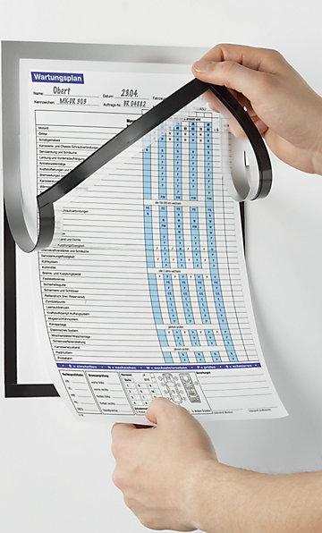 Produktbild Durable DURAFRAME® MAGNETIC NOTE A4, für dir. Beschr., magn., VE 5 Stk, Rahmen silber