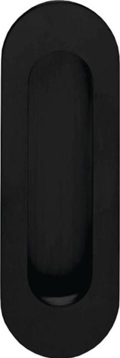 Actual product image Intersteel Sliding door shell 4476 stainless steel black oval blind length 120 mm width 40 mm
