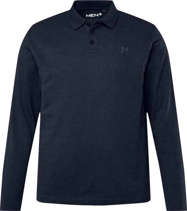 Image du produit Men+ Polo en maille piquée, manches longues, collection Basic – jusqu'au 8 XL (3XL)
