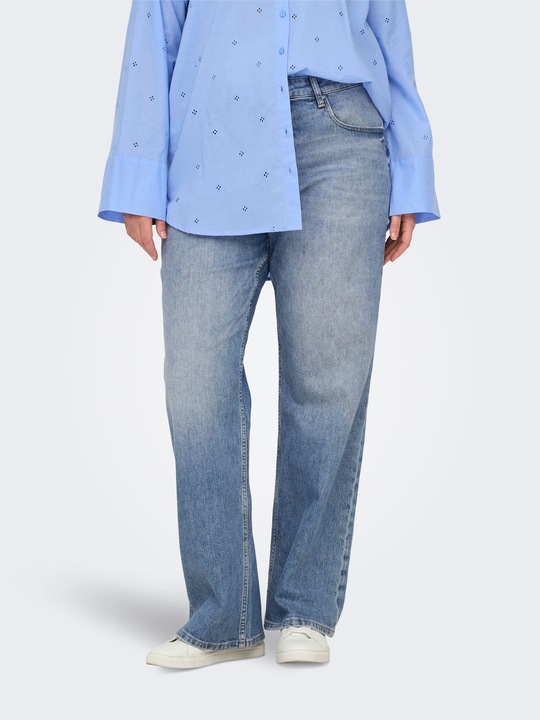 Actual product image Only CARHOPE Hohe Taille Weiter Beinschnitt Jeans Jeans mit weitem Bein (W48/L30)