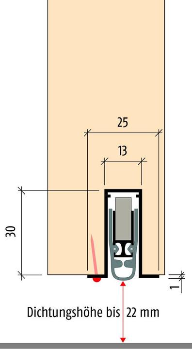 Actual product image Planet Door drop-down seals FT-plus