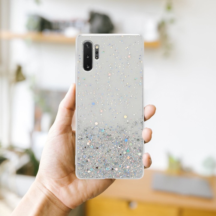 Actual product image Cadorabo TPU cover sparkling glitter (Samsung Galaxy Note 10 Plus)