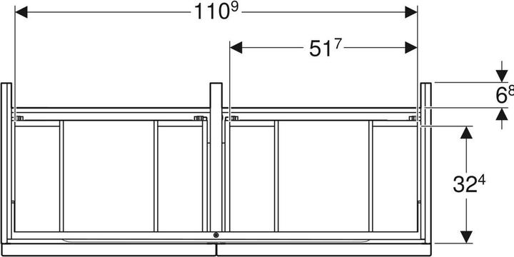 Produktbild Geberit 502.309.01.2 (118.5 x 46 x 61.5 cm)