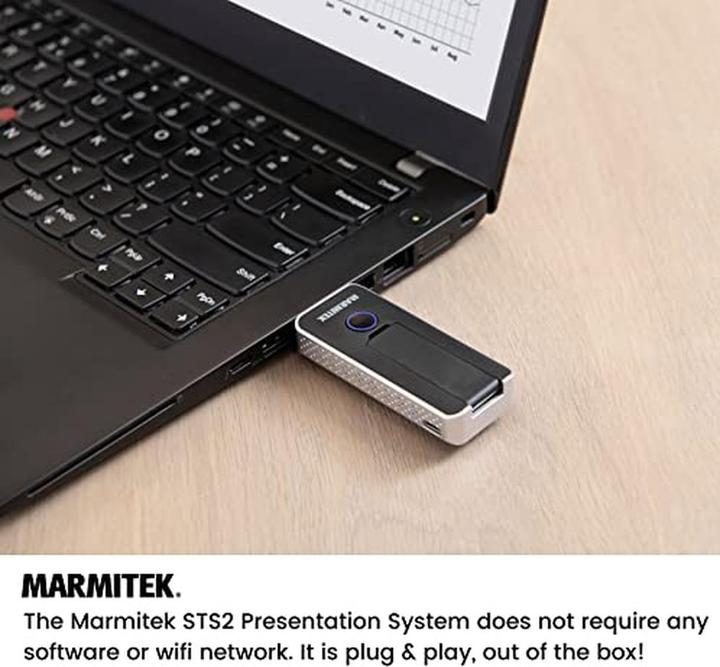 Immagine prodotto Marmitek Presentazione wireless HDMI, AirPlay e Miracast, fino a 20 presentatori, Plug & Play (20 m)