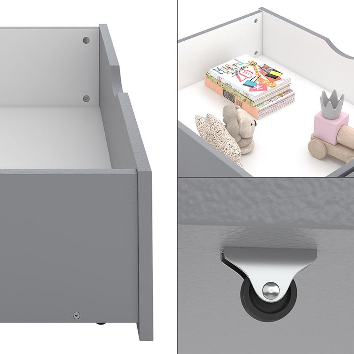 Actual product image VitaliSpa Roll-out drawer Bali, Grey, 78 x 61.8 cm Set of 2