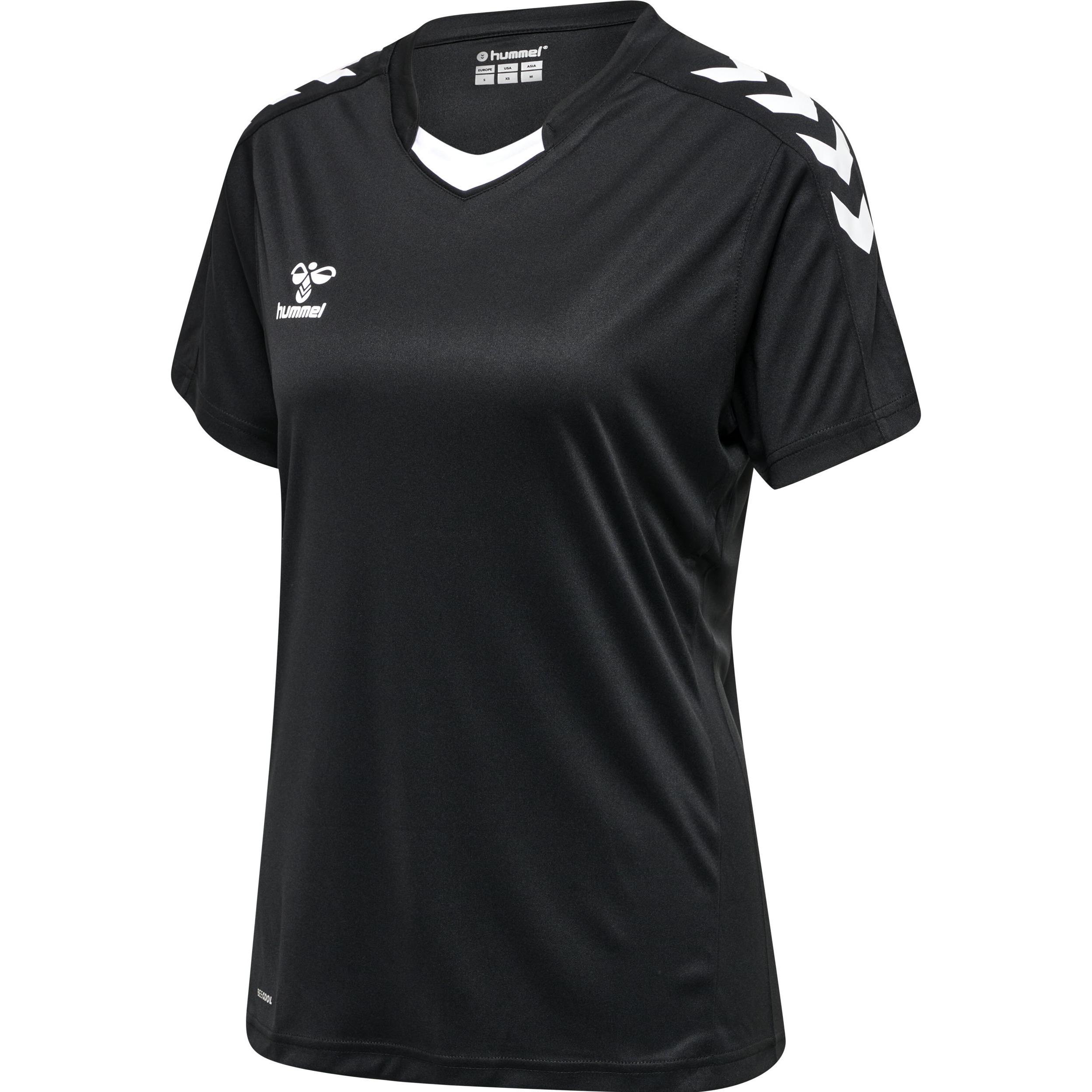 hummel, Damen, Sportshirt, Core Xk Poly Jersey S/S Woman (M), Schwarz, M
