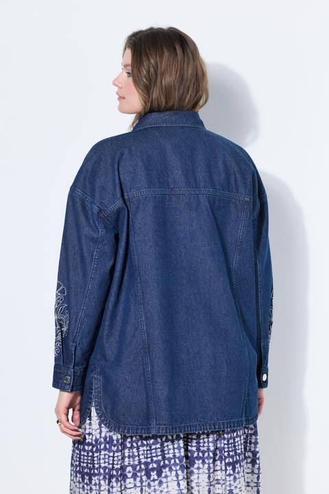 Immagine prodotto Studio Untold Camicia in denim, taglio oversize, ricamo sulle maniche (46)