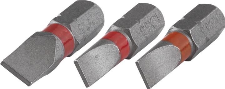 Produktbild wolfcraft 1 Bit-Set Solid 3-tlg. SL 0,8/1,0/1,2mm (Schraubschlitz, Sechskant (hexagonal))
