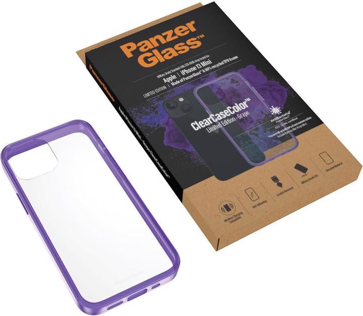 Actual product image PanzerGlass Clear Case Grape (Apple iPhone 13 mini)