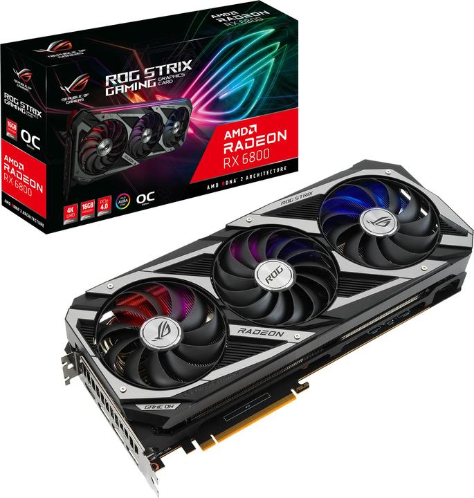 Image du produit ASUS Radeon ROG STRIX RX 6800 O16G GAMING (16 Go)