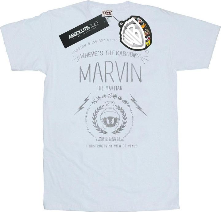 Actual product image Looney Tunes Mens Where's The Kaboom Marvin The Martian Cotton T-Shirt (XXL)