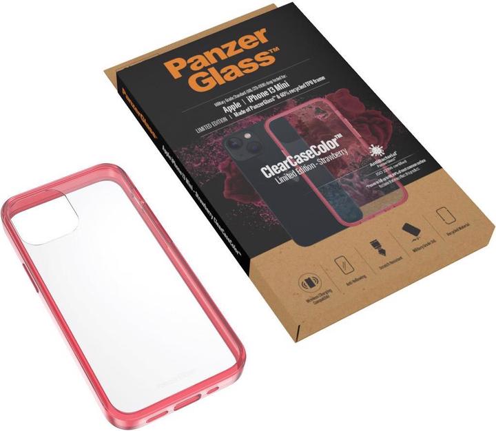 Actual product image PanzerGlass Back Cover ClearCase Strawberry AB iPhone 13 mini (Apple iPhone 13 mini)