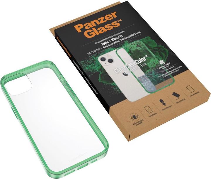 Produktbild PanzerGlass Back Cover ClearCase Lime AB iPhone 13 (Apple iPhone 13)